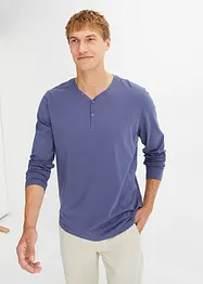 Essential Henley-shirt, lang arm av økologisk bomull, bonprix