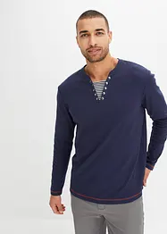 Langermet shirt, 2 i 1-look, bonprix