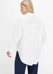 Oversized bluse av ren bomull, bonprix