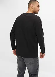 Langermet shirt av økologisk bomull, Loose Fit, bonprix