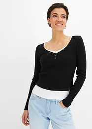 Topp og shirt (2 deler), bonprix