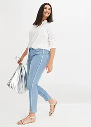 Skinny jeans med strass-applikasjon, bonprix