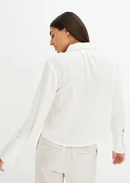 Satengbluse med sløyfe, bonprix