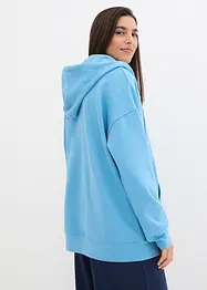 Oversized sweatjakke med hette, bonprix