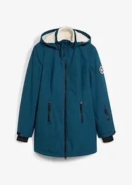 Lang funksjons-outdoorjakke med teddyfleece, vanntett, bonprix