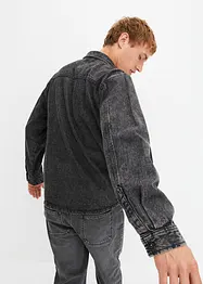 Jeans-skjortejakke av økologisk bomull, Oversized, bonprix