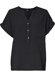 Kortermet bluse i musselin, bonprix