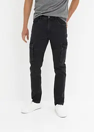 Slim Fit stretch-cargojeans, Straight, bonprix