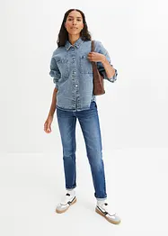 Oversized jeans-skjortejakke, bonprix