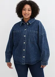 Oversized jeans-skjortejakke, bonprix