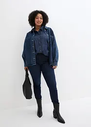 Oversized jeans-skjortejakke, bonprix