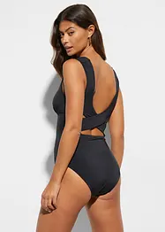 Shape-badedrakt, sterkt formende, med V-hals, bonprix