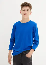 Langermet topp med økologisk bomull (3-pack), bonprix