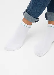 Sneakerssokker med økologisk bomull (5-pack), bonprix