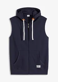 Sweat-vest med hette, bonprix