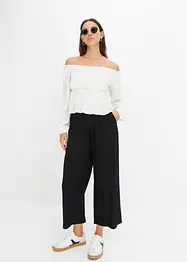 Singoallabluse av crinkle-viskose, bonprix