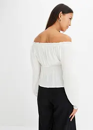 Singoallabluse av crinkle-viskose, bonprix