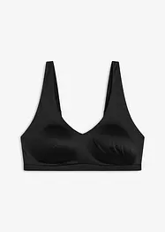 Vattert bralette uten bøyle i blankt materiale, bpc bonprix collection