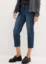 Capri-jeans med dekor-sømmer, bonprix