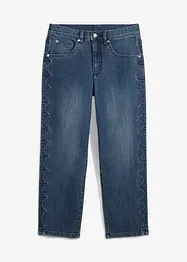 Capri-jeans med dekor-sømmer, bonprix