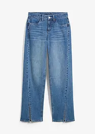 Wide-jeans Mid Waist, splitt, bonprix