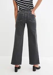 Wide-jeans Mid Waist, splitt, bonprix