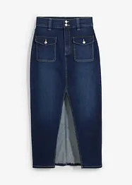 Jeansskjørt med stretch, langt, John Baner JEANSWEAR