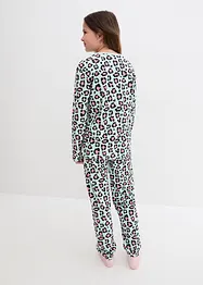 Pyjamas i myk bomull (4-delt sett), bonprix