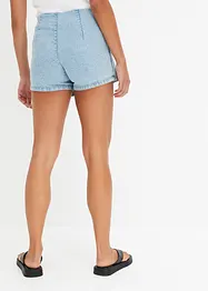 Jeans-bukseskjørt med omslag-look, bonprix