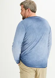 Cold Dyed shirt med lang arm av økologisk bomull, bonprix