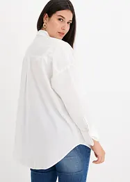 Oversized bluse av ren bomull, bonprix