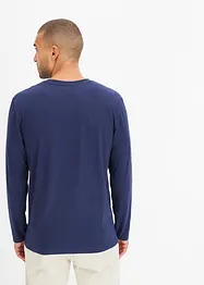 Langermet shirt (2-pack) av økologisk bomull, bonprix