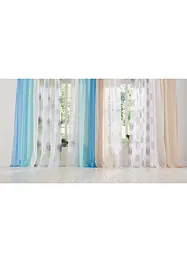 Gardin med resirkulert polyester og fargegradering (2-pack), bonprix