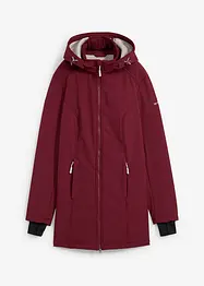Lang funksjons-softshelljakke med teddyfleece, bonprix