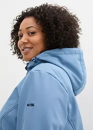 Lang funksjons-softshelljakke med teddyfleece, bonprix