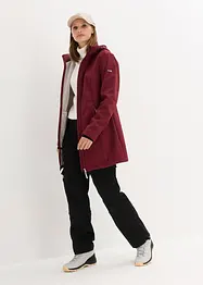 Lang funksjons-softshelljakke med teddyfleece, bonprix