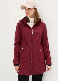 Lang funksjons-softshelljakke med teddyfleece, bonprix