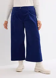 Vid culotte i stretch-cord med High Waist-komfortlinning, 7/8-lengde, bonprix