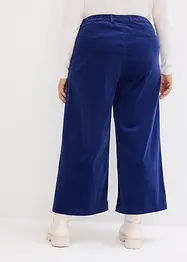 Vid culotte i stretch-cord med High Waist-komfortlinning, 7/8-lengde, bonprix