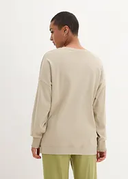 Oversized langermet topp med ballongermer, bonprix
