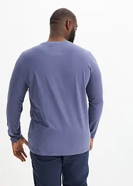 Essential Henley-shirt, lang arm av økologisk bomull, bonprix