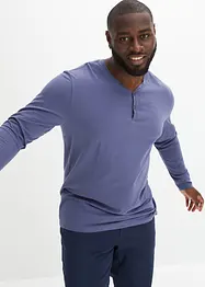 Essential Henley-shirt, lang arm av økologisk bomull, bonprix