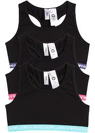 Bustier med økologisk bomull til barn (3-pack), bonprix