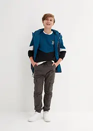 Slip on-cargobukse i 100% bomull, Regular Fit, bonprix