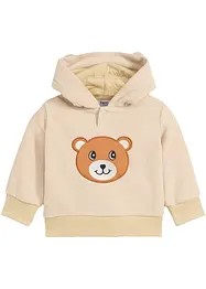 Hettegenser i fleece til baby, bonprix