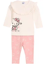 Langermet shirt med Hello Kitty + leggings for baby (2-delt sett), bonprix