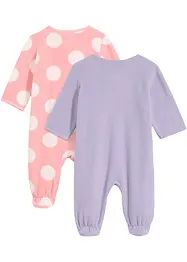 Fleece-jumpsuit for baby (2-pack), bonprix