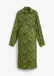 Chiffonkjole med smock-innfelling, bonprix