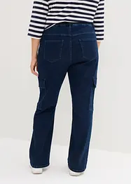 Cargo-jeans, High Waist, komfortlinning, bonprix