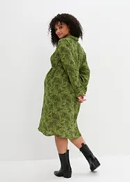 Chiffonkjole med smock-innfelling, bonprix